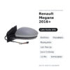 Außenspiegel Links Renault Megane 2016+ – Elektrisch, Beheizt, Klappbar, mit Blinker, Innenleuchte, 11-polig, Lackierbar