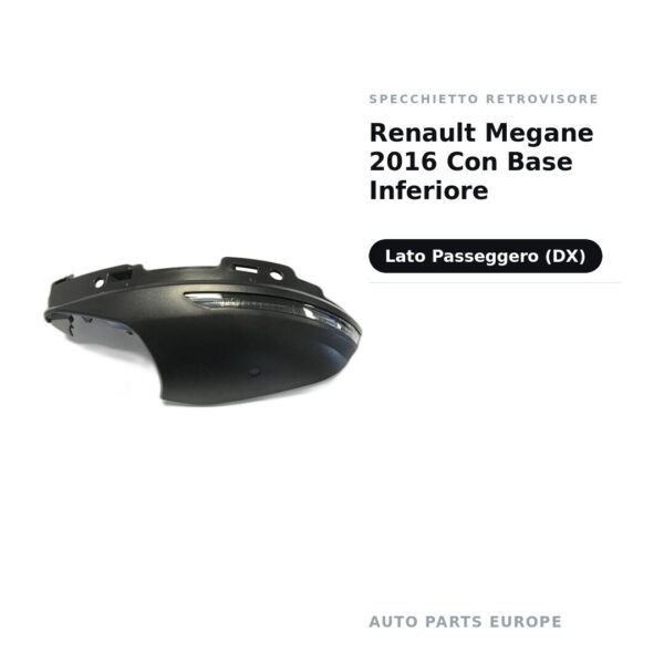 Specchietto Retrovisore Destro Renault Megane 2016 Con Base Inferiore – foto 2