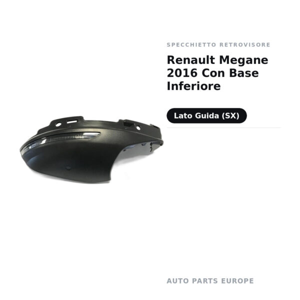 Specchietto Retrovisore Sinistro Renault Megane 2016 Con Base Inferiore – foto 2