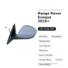 Außenspiegel Links Range Rover Evoque 2015+ – Elektrisch, Beheizt, Klappbar, mit Blinker, Memory, Innenleuchte