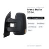 Specchietto Retrovisore Destro Iveco Daily 2014 – Manuale, Riscaldato, con Freccia, 2 Pin, Nero – foto 2