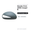 Calotta Specchietto Retrovisore Destro Honda Civic 2006 Coupe’ R-Type – Verniciabile – foto 2
