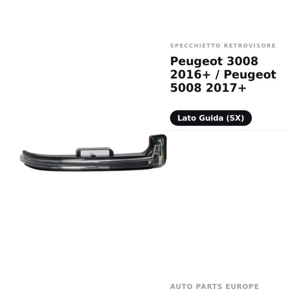 Specchietto Retrovisore Sinistro Peugeot 3008 2016+ / Peugeot 5008 2017+ – foto 2