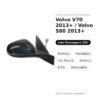 Specchietto Retrovisore Destro Volvo V70 2013+ / Volvo S80 2013+ – Elettrico, Riscaldato, con Freccia, Asferico, 6 Pin