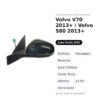 Specchietto Retrovisore Sinistro Volvo V70 2013+ / Volvo S80 2013+ – Elettrico, Riscaldato, Memoria, Luce Cortesia, Sonda