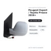 Specchietto Retrovisore Sinistro Peugeot Expert / Toyota Proace 2016+ – Elettrico, Riscaldato, Ripiegabile, 7 Pin
