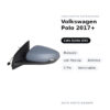 Specchietto Retrovisore Sinistro Volkswagen Polo 2017+ – Manuale, con Freccia, Asferico, 2 Pin, Verniciabile – foto 2