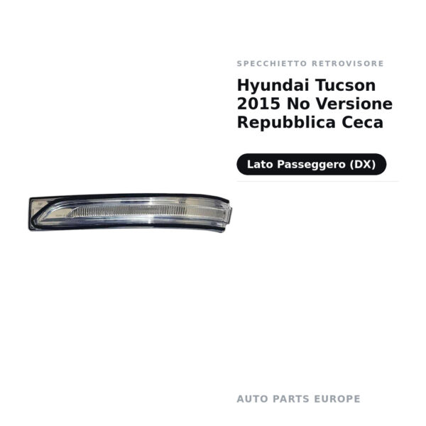 Specchietto Retrovisore Destro Hyundai Tucson 2015 No Versione Repubblica Ceca – foto 2