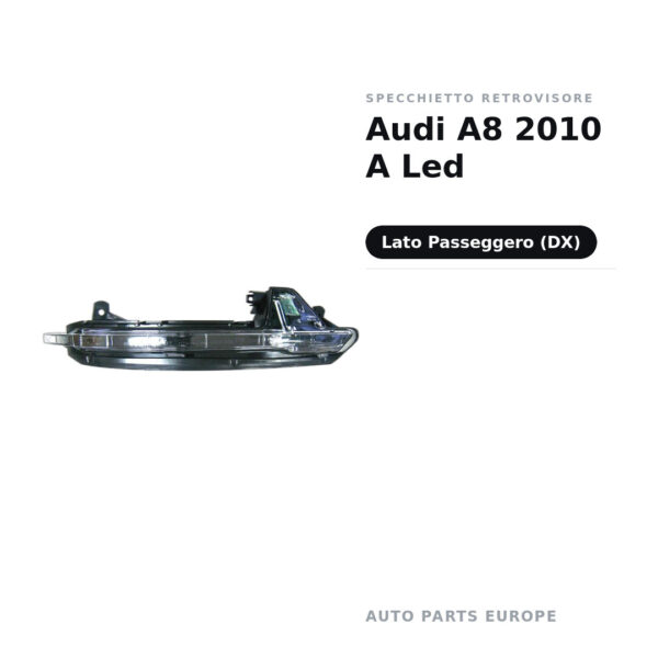 Außenspiegel Rechts Audi A8 2010 A Led – Bild 2