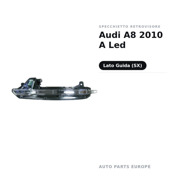 Specchietto Retrovisore Sinistro Audi A8 2010 A Led – foto 2
