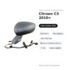 Specchietto Retrovisore Sinistro Citroen C3 2010+ – Elettrico, Riscaldato, con Freccia, Base e Calotta Unica, 7 Pin
