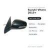 Specchietto Retrovisore Sinistro Suzuki Vitara 2015+ – Elettrico, Riscaldato, Ripiegabile, con Freccia, 8 Pin, Verniciabile