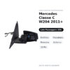 Außenspiegel Rechts Mercedes C-Klasse W204 2011+ – Elektrisch, Beheizt, Memory, Asphärisch, 16-polig – Bild 2