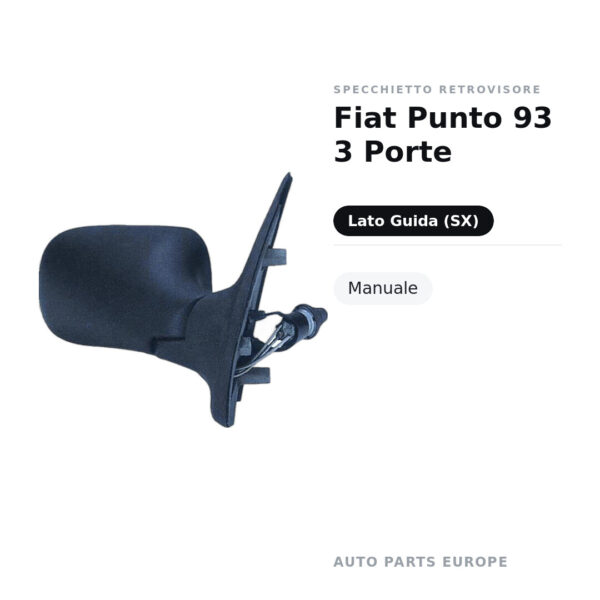Außenspiegel Links Fiat Punto 93 3-Türig – Manuell – Bild 2