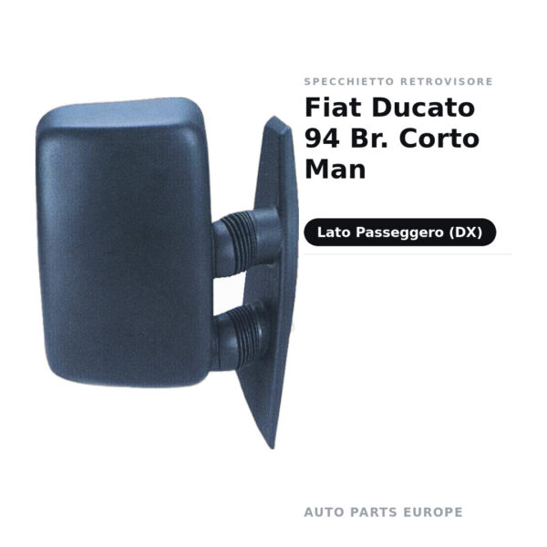 Specchietto Retrovisore Destro Fiat Ducato 94 Br. Corto Man – foto 2