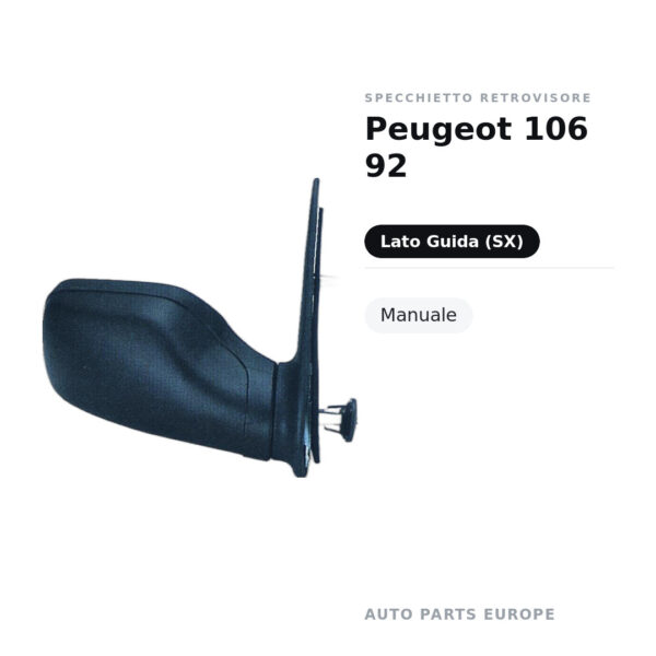 Außenspiegel Links Peugeot 106 92 – Manuell – Bild 2