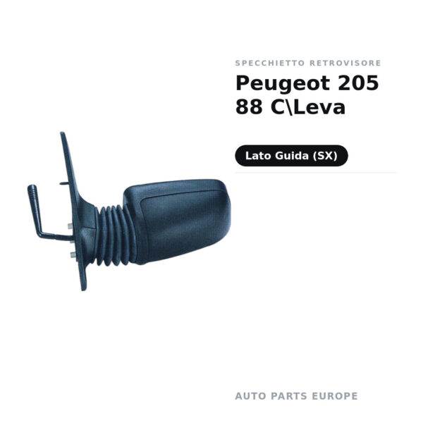 Specchietto Retrovisore Sinistro Peugeot 205 88 C\Leva – foto 2