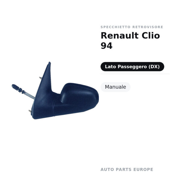 Specchietto Retrovisore Destro Renault Clio 94 – Manuale – foto 2