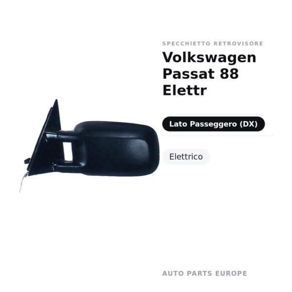 Specchietto Retrovisore Destro Volkswagen Passat 88 Elettr – foto 2