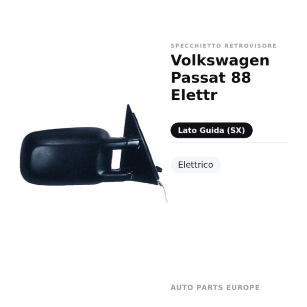 Specchietto Retrovisore Sinistro Volkswagen Passat 88 Elettr – foto 2