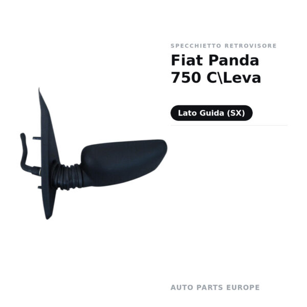 Specchietto Retrovisore Sinistro Fiat Panda 750 C\Leva – foto 2