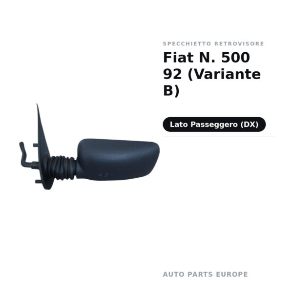 Außenspiegel Rechts Fiat N. 500 92 (Variante B) – Bild 2