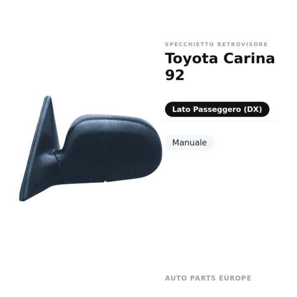 Außenspiegel Rechts Toyota Carina 92 – Manuell – Bild 2