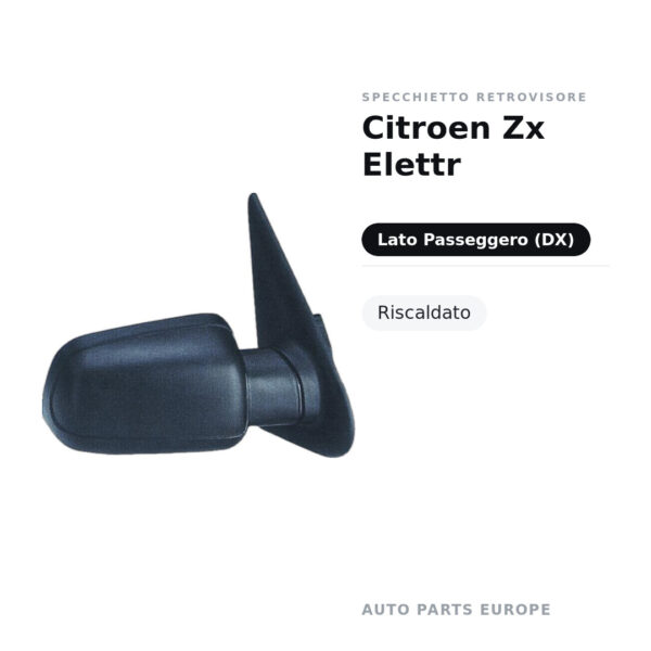 Specchietto Retrovisore Destro Citroen Zx Elettr – Riscaldato – foto 2