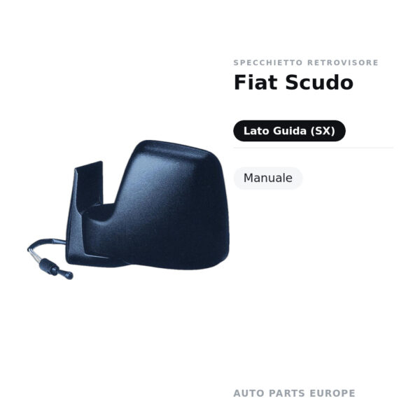 Specchietto Retrovisore Sinistro Fiat Scudo – Manuale – foto 2
