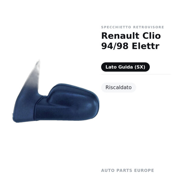 Außenspiegel Links Renault Clio 94/98 Elektr – Beheizt – Bild 2