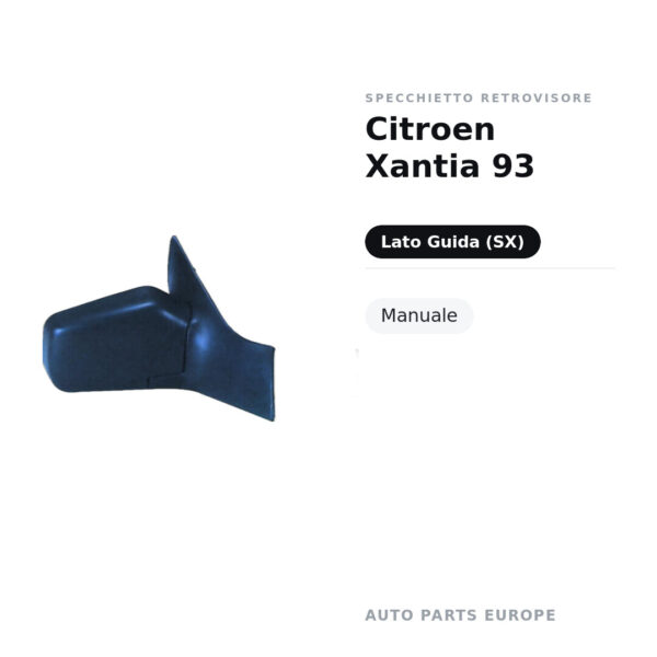 Specchietto Retrovisore Sinistro Citroen Xantia 93 – Manuale – foto 2