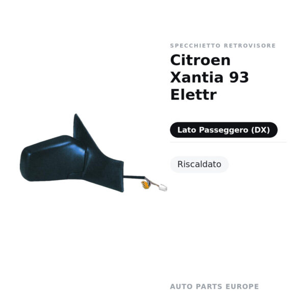 Specchietto Retrovisore Destro Citroen Xantia 93 Elettr – Riscaldato – foto 2
