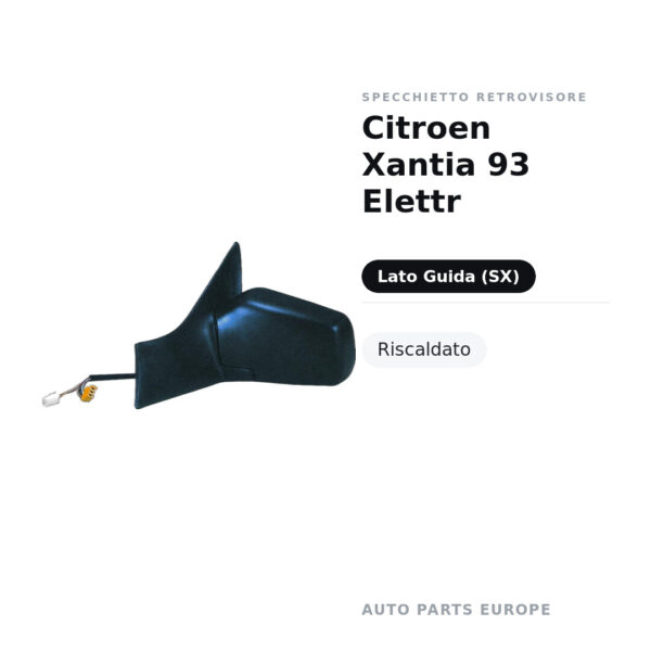 Specchietto Retrovisore Sinistro Citroen Xantia 93 Elettr – Riscaldato – foto 2