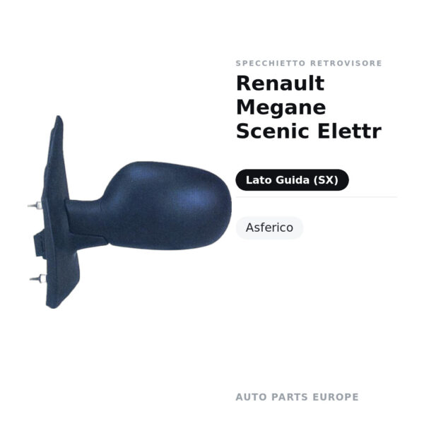 Specchietto Retrovisore Sinistro Renault Megane Scenic Elettr – Asferico – foto 2