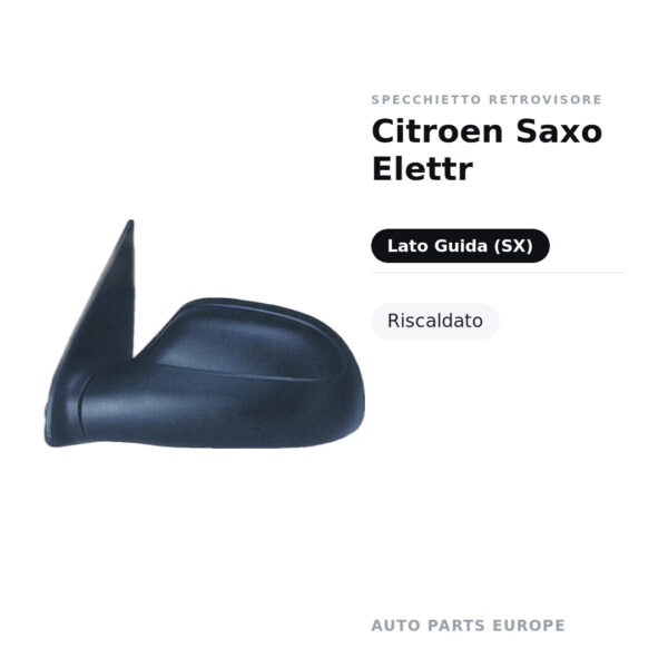 Außenspiegel Links Citroen Saxo Elektr – Beheizt – Bild 2