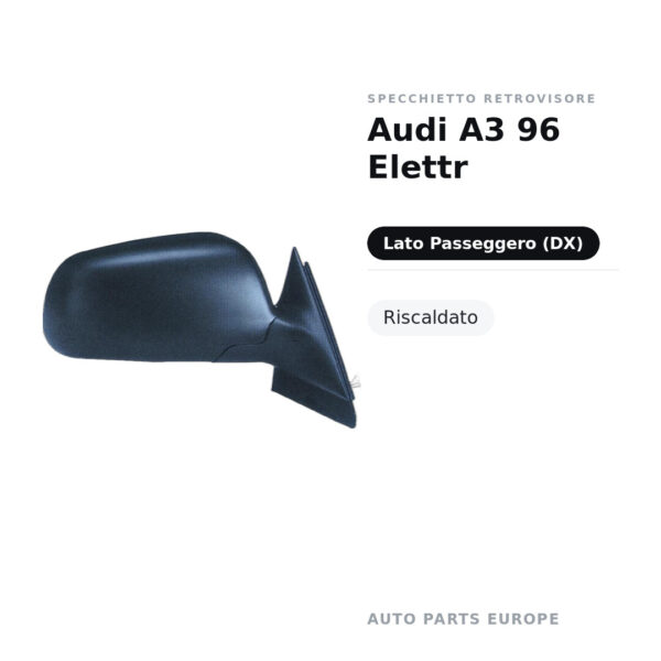 Specchietto Retrovisore Destro Audi A3 96 Elettr – Riscaldato – foto 2
