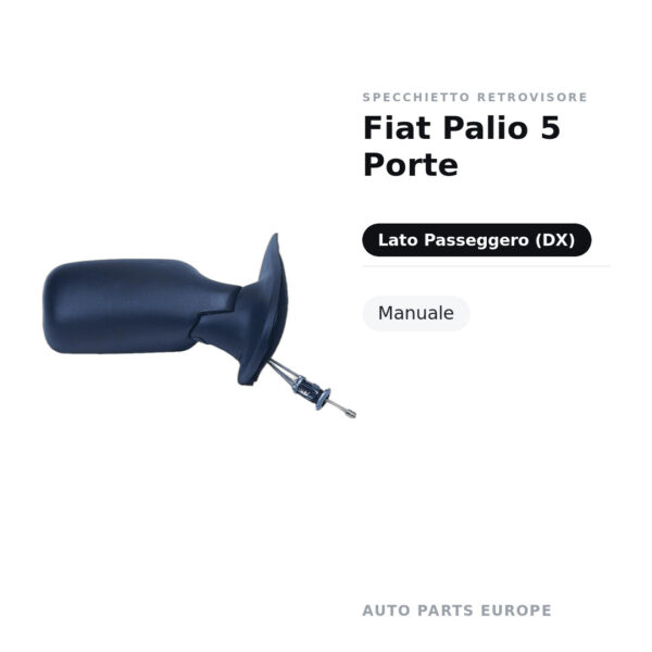 Specchietto Retrovisore Destro Fiat Palio 5 Porte – Manuale – foto 2