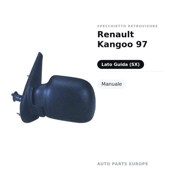 Specchietto Retrovisore Sinistro Renault Kangoo 97 – Manuale – foto 2