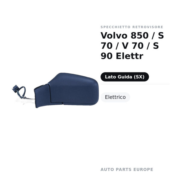 Specchietto Retrovisore Sinistro Volvo 850 / S 70 / V 70 / S 90 Elettr – foto 2