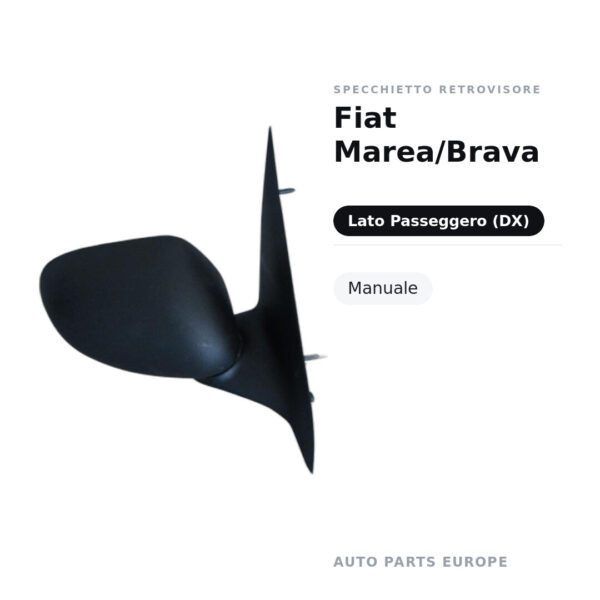 Specchietto Retrovisore Destro Fiat Marea/Brava – Manuale – foto 2