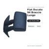 Specchietto Retrovisore Sinistro Fiat Ducato 94 Braccio Lungo – Manuale, Nero – foto 2