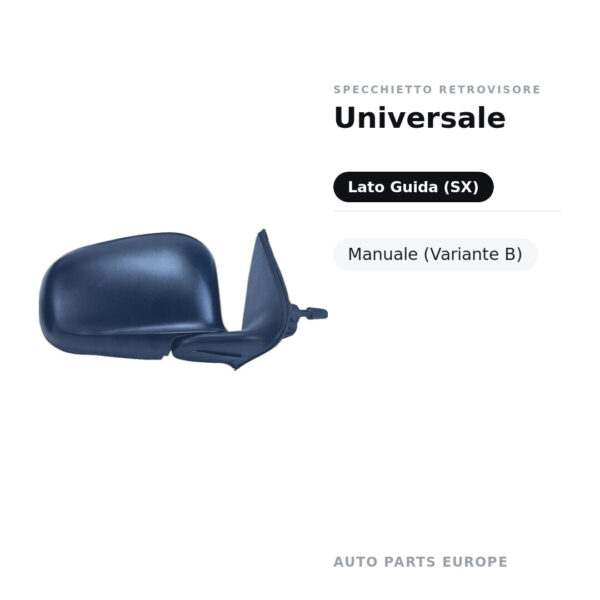 Specchietto Retrovisore Sinistro Universale – Manuale (Variante B) – foto 2