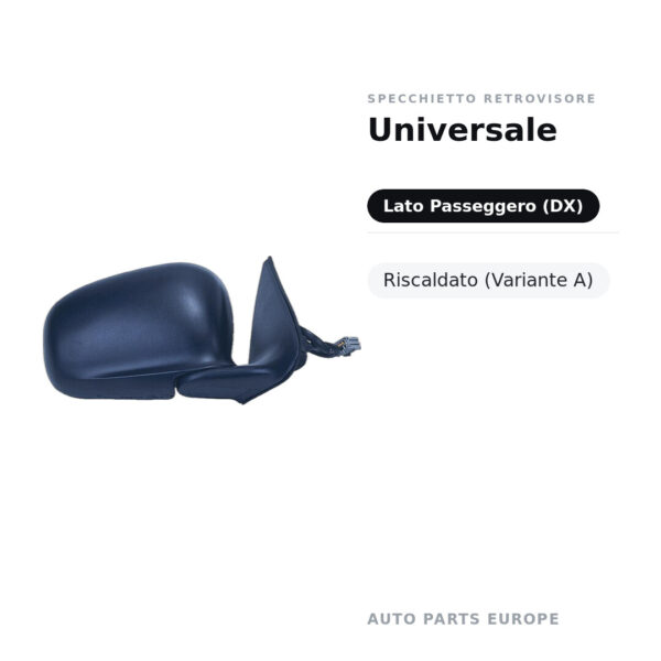 Specchietto Retrovisore Destro Universale – Riscaldato (Variante A) – foto 2