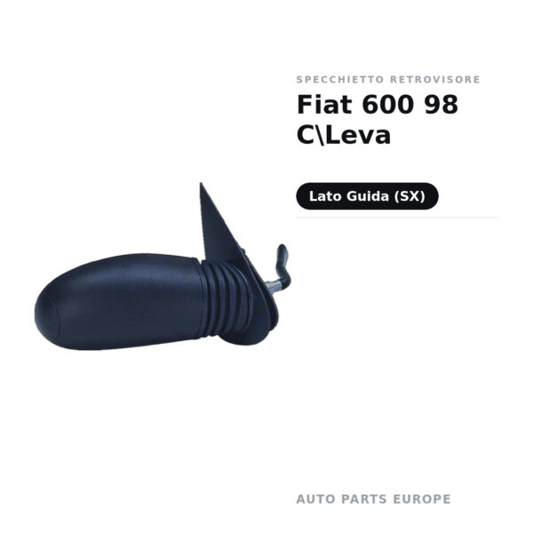 Specchietto Retrovisore Sinistro Fiat 600 98 C\Leva – foto 2