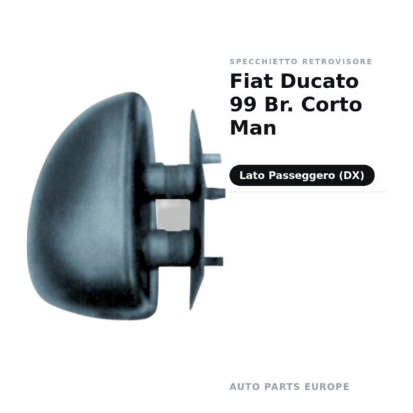 Specchietto Retrovisore Destro Fiat Ducato 99 Br. Corto Man – foto 2