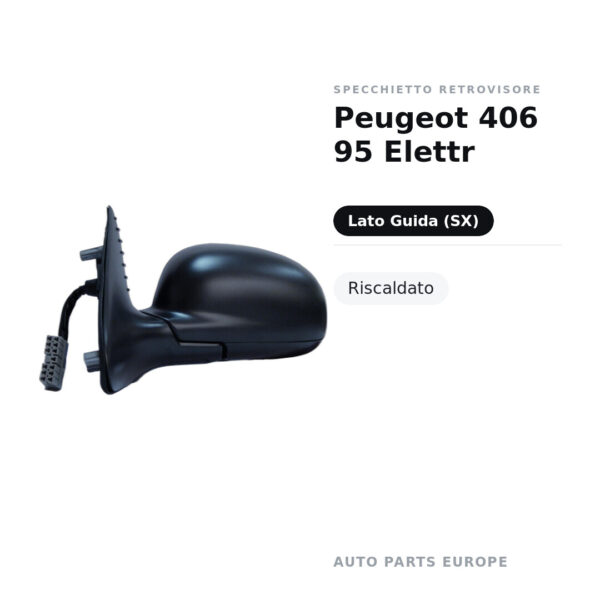 Specchietto Retrovisore Sinistro Peugeot 406 95 Elettr – Riscaldato – foto 2