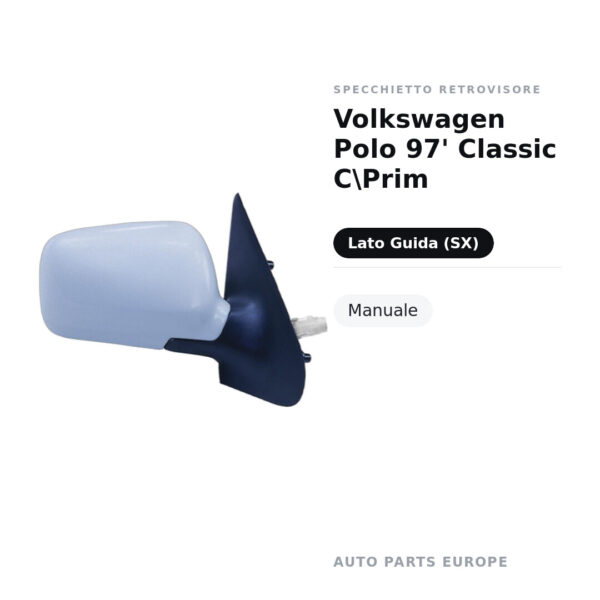 Außenspiegel Links Volkswagen Polo 97' Classic C\Prim – Manuell – Bild 2