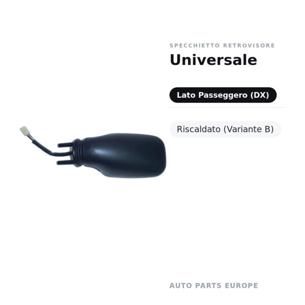 Specchietto Retrovisore Destro Universale – Riscaldato (Variante B) – foto 2