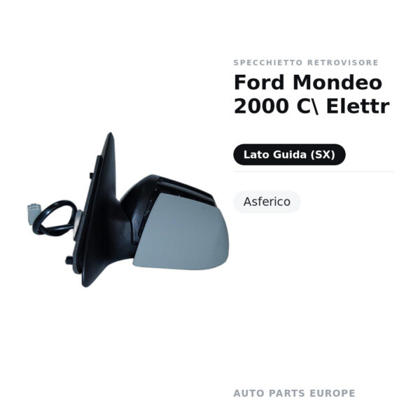 Specchietto Retrovisore Sinistro Ford Mondeo 2000 C\ Elettr – Asferico – foto 2