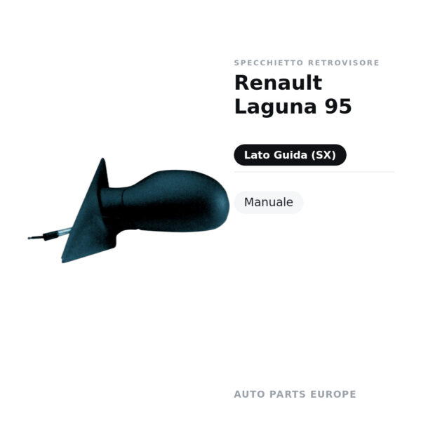 Specchietto Retrovisore Sinistro Renault Laguna 95 – Manuale – foto 2